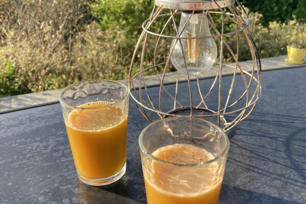 Jus de légumes et fruits frais préparé chaque matin à l'extracteur