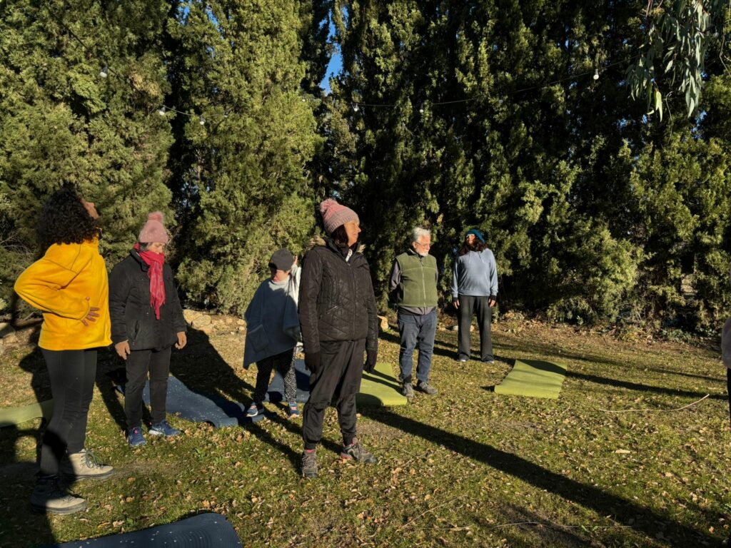 Eveil musculaire dans le parc du château